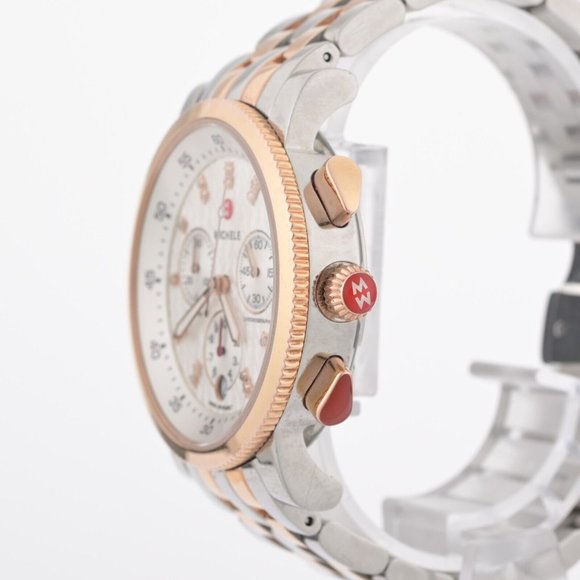 Michele Sport Sail Rose Gold Diamond Dial 38mm Ladies Watch main image 5